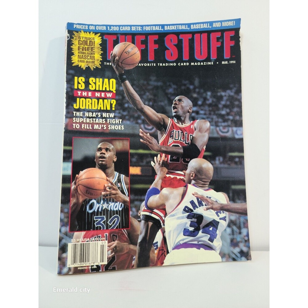 Vtg Tuff Stuff Magazine March 1994 Michael Jordan Chicago Bulls NBA Sports Cards